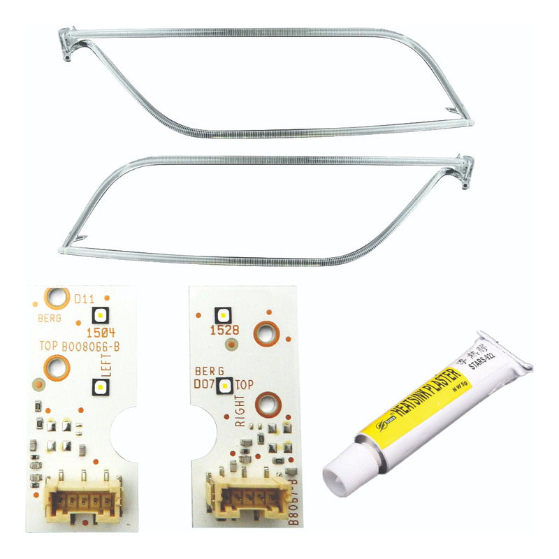 Audi Q5 2014 to 2017 Acrylic Drl Kit and Plates Pair Left and Right