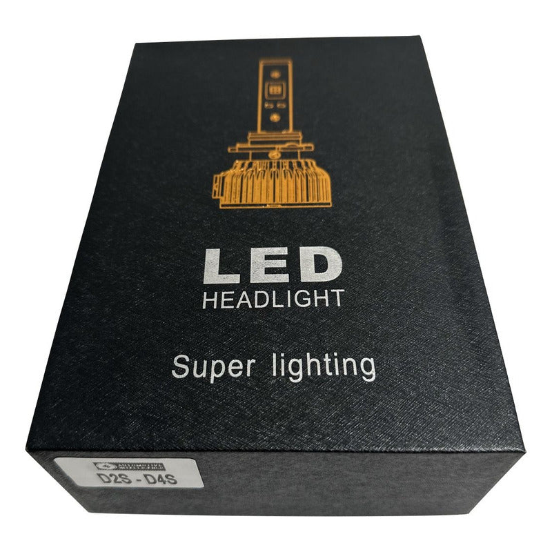 Par Lâmpadas Led D2s D4s 70w 6000k 24000 Lumens