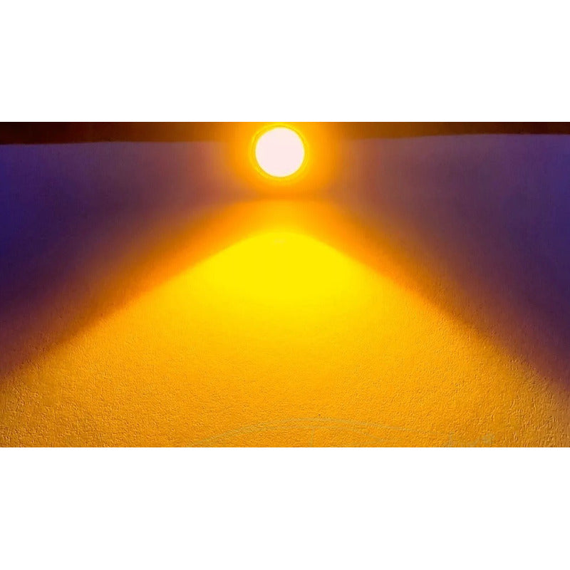 Par Led Grade Ambar 23mm Olho De Aguia Camionete F250 Ranger