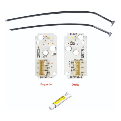 Kit Drl Audi A3 2017 A 2020  Acrílicos E Placas Par Ld E Le