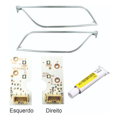 Kit Drl Audi Q5 2014 A 2017 Acrílicos E Placas Par Ld E Le