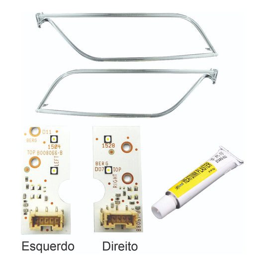 Kit Drl Audi Q5 2014 A 2017 Acrílicos E Placas Par Ld E Le