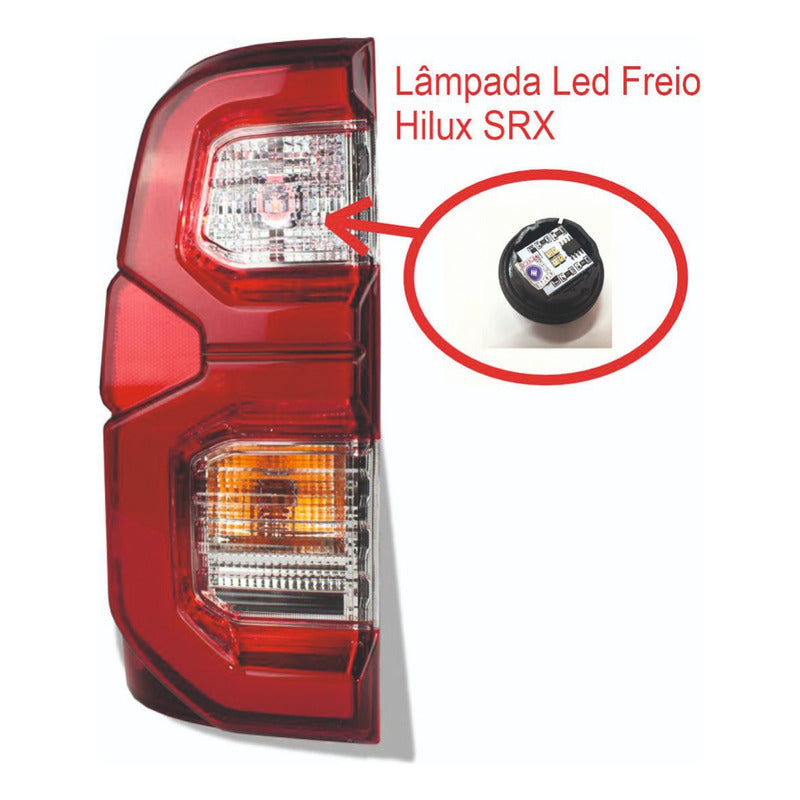 Lampada Led Luz Freio Lanterna Hilux Srx 2021 2022 2023