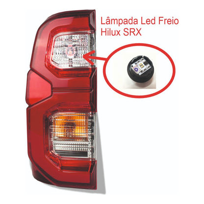 Lampada Led Luz Freio Lanterna Hilux Srx 2021 2022 2023
