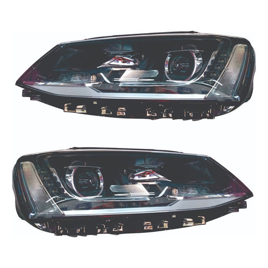 Jetta Tsi Headlight Pair 2011 to 2018 Plug And Play
