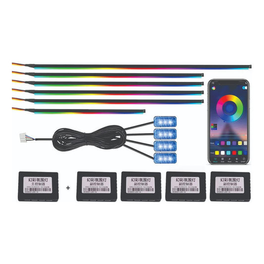 Kit Iluminação Interna Ambiente Led Acrílica Efeito Gradual