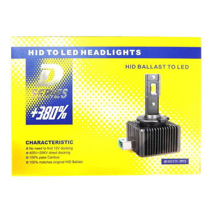 Par Lâmpada Led D5s Substitui Xenon Original Não Acusa Erro
