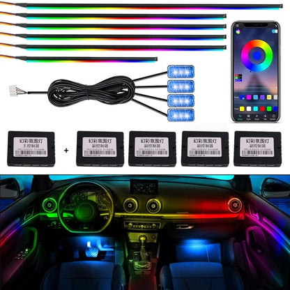 Kit Iluminação Interna Luz Ambiente Led Acrílica Rgb Por App