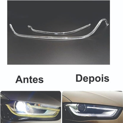 Kit Drl Audi A4l 2013 A 2015 Barras Acrílicas Par Ld E Le