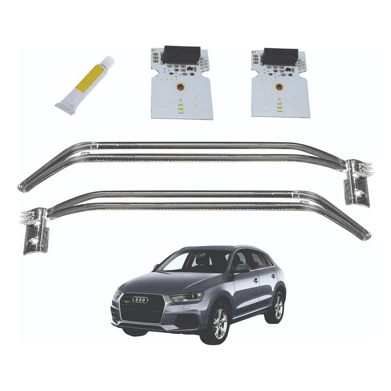 Kit Drl Audi Q3 2015 2018 Acrílicos E Placas Par Ld E Le