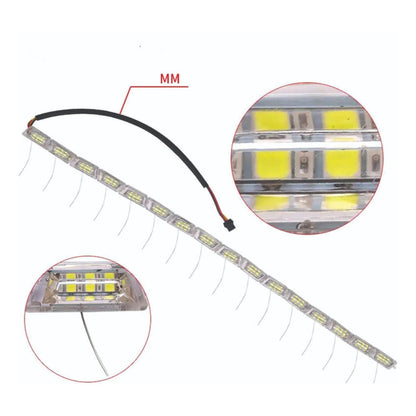 Par Barra De Led Acrílico Drl E Seta Sequencial 12v E 24v
