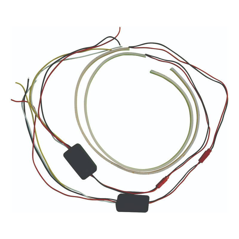 Pair of 4mm Cob Led Bar Drl and Internal Turn Signal Headlight