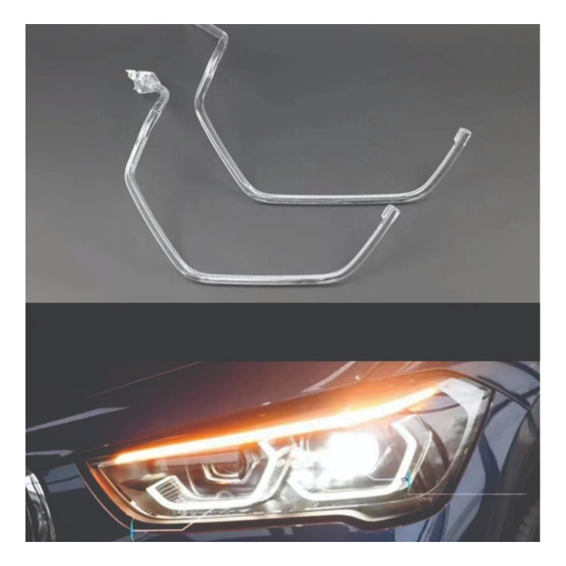 Acrylic Bar Headlight Angel Drl Bmw X1 2020 21 22 23