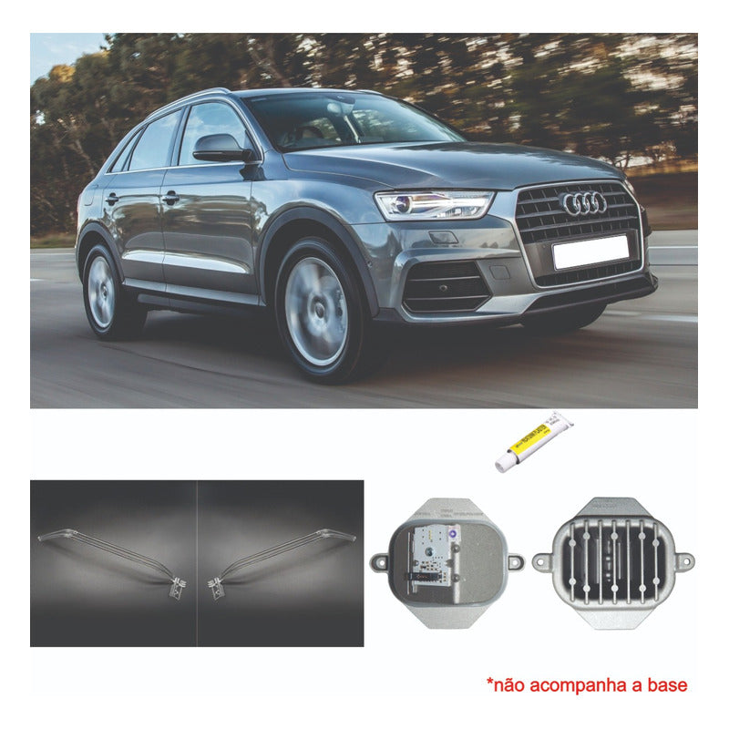 Kit Drl Audi Q3 2015 2018 Acrílicos E Placas Par Ld E Le