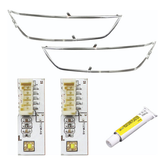 Kit Drl Audi Q3 2010 2015 Acrílicos E Placas Par Ld E Le
