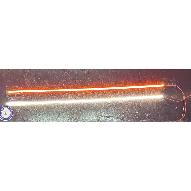Pair of 4mm Cob Led Bar Drl and Internal Turn Signal Headlight