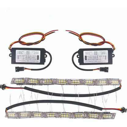 Par Barra De Led Acrílico Drl E Seta Sequencial 12v E 24v