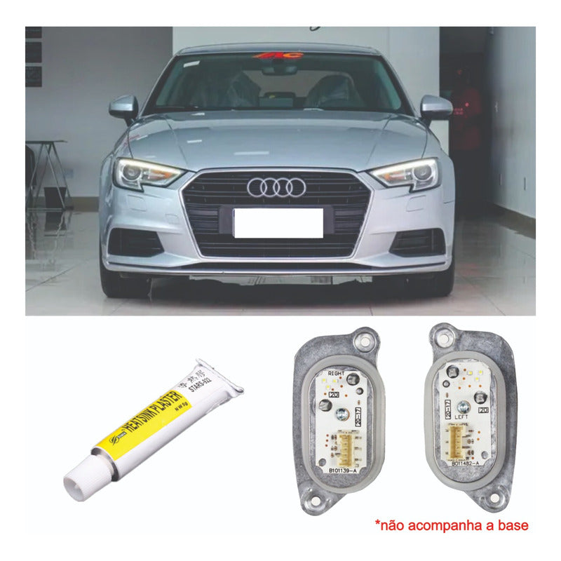Kit Drl Audi A3 2017 A 2020 Placa Led Par Ld E Le Mais Cola