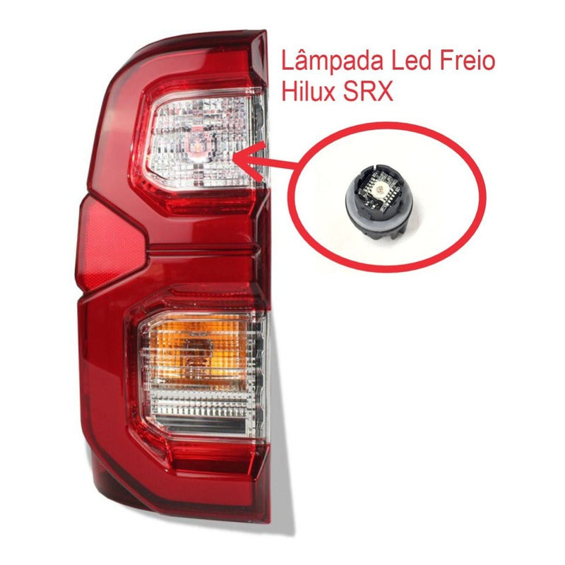 Lampada Led Luz Freio Lanterna Hilux Srx 2021 2022 2023