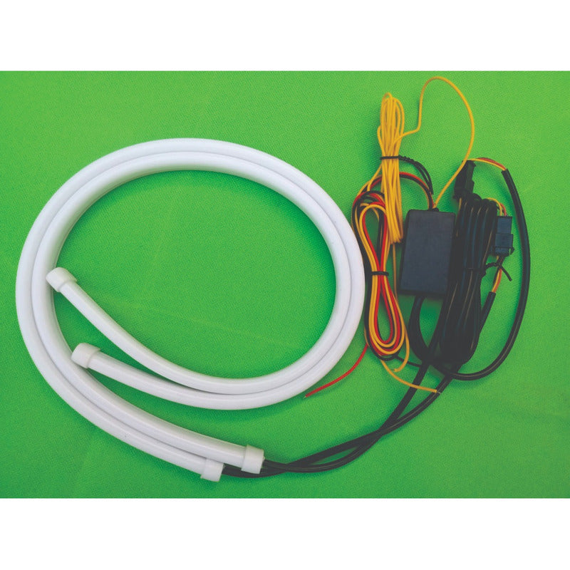 Par Barra Led Tubular Efeito Ghost Drl E Seta Sequencial