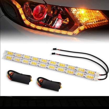 Par Barra De Led Acrílico Drl Seta Sequencial 50cm