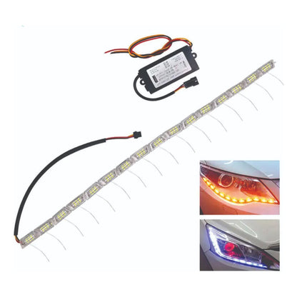 Par Barra De Led Acrílico Drl E Seta Sequencial 12v E 24v